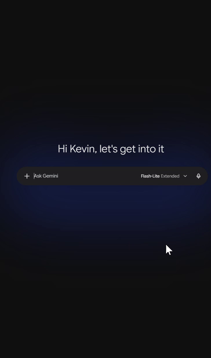 Google Gemini video preview